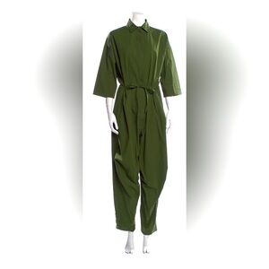 NWT: Co olive/moss green jumpsuit. Size L